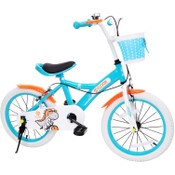 Wholesale - 18" Kids Bicycle Aqua w/Training Wheels Basket Elevon (No UPC) C/P 1